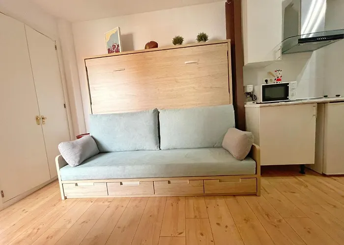 Nuevo/acogedor estudio en Prosperidad, terraza,A/C