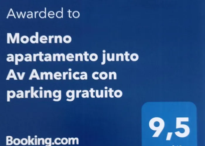 Moderno apartamento junto Av America con parking gratuito