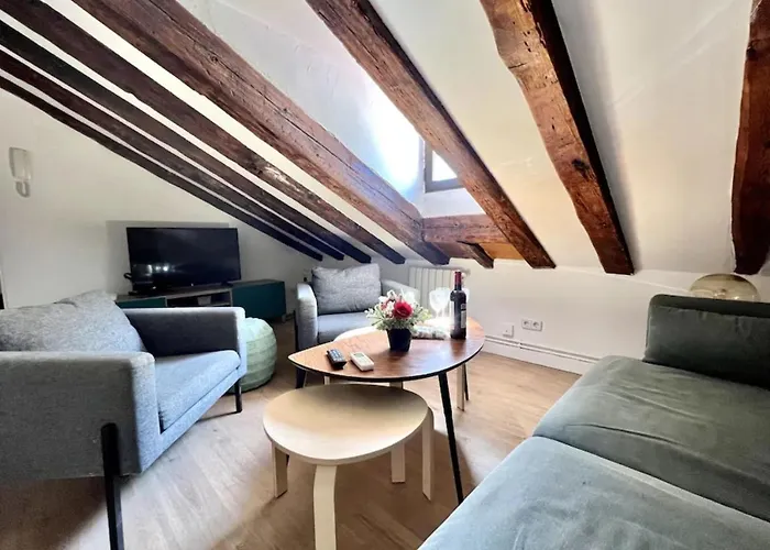 Rustic Apartment With Terrace In Madrid
