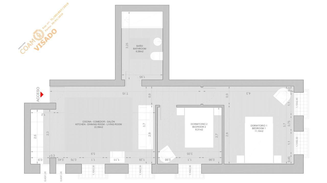 2 Bedrooms 1 Bathroom Furnished - Delicias Atocha - Bright - Mintystay