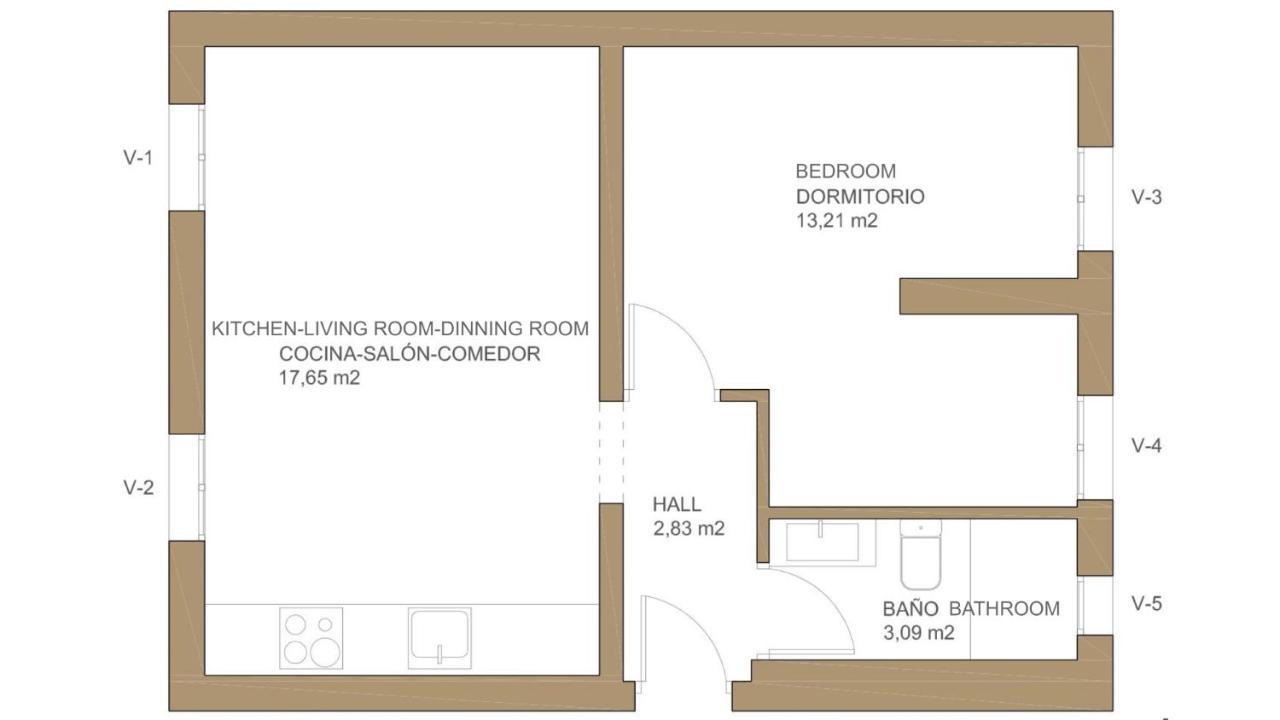 Apartamento Bright Apartment- 1bd 1bth- Alonso Cano