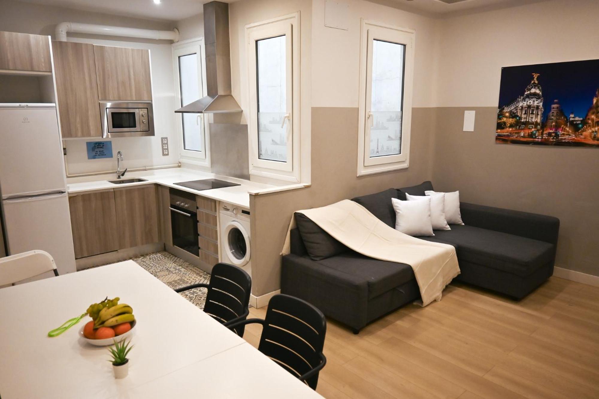 Apartment For Temporal Paloma-la Latina Pal4 *