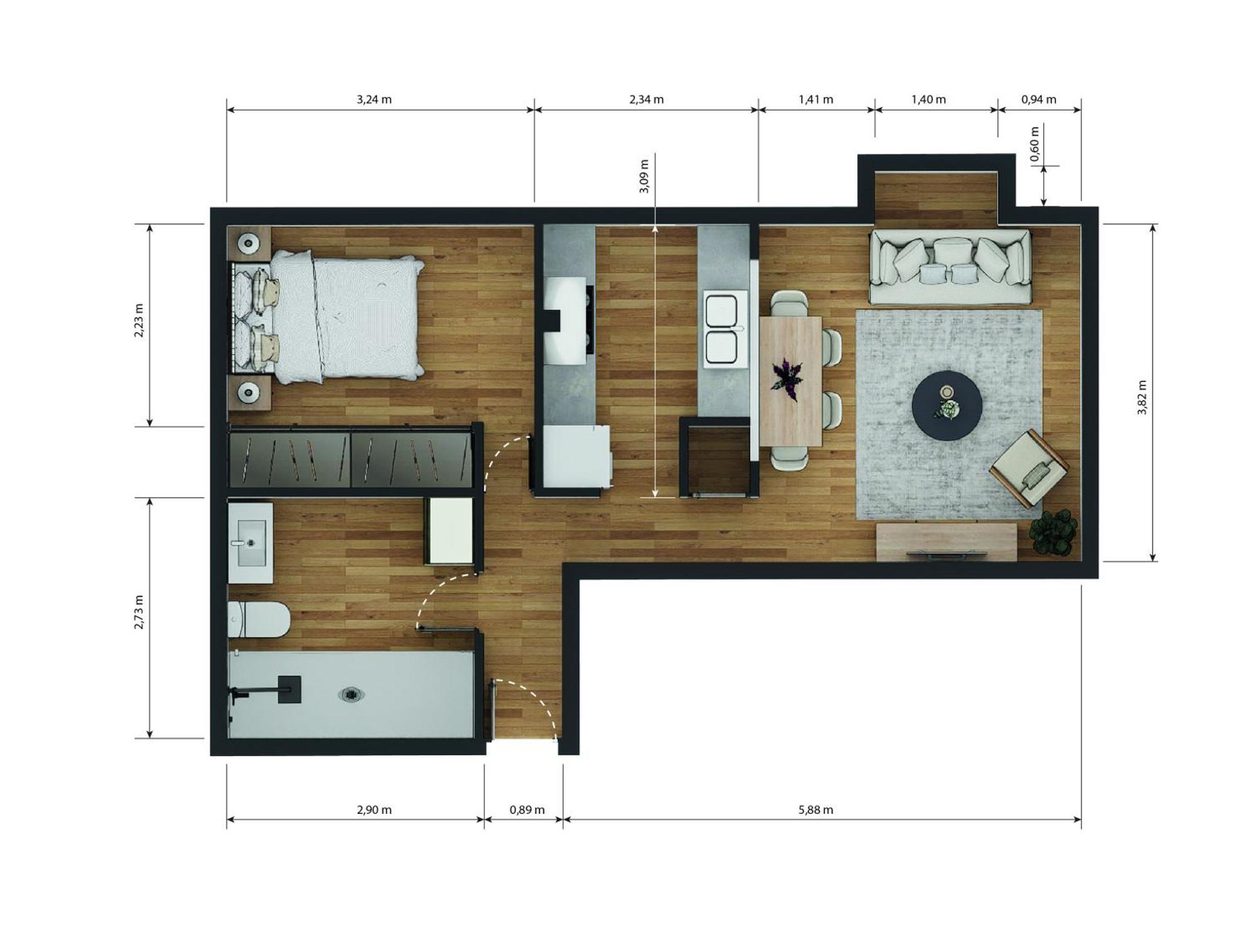 Caterina Cuatro Torres Apartamento *
