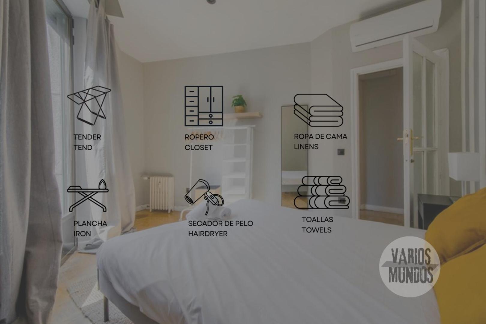 Apartamento Amplio Y Centrico 9pax En La Latina