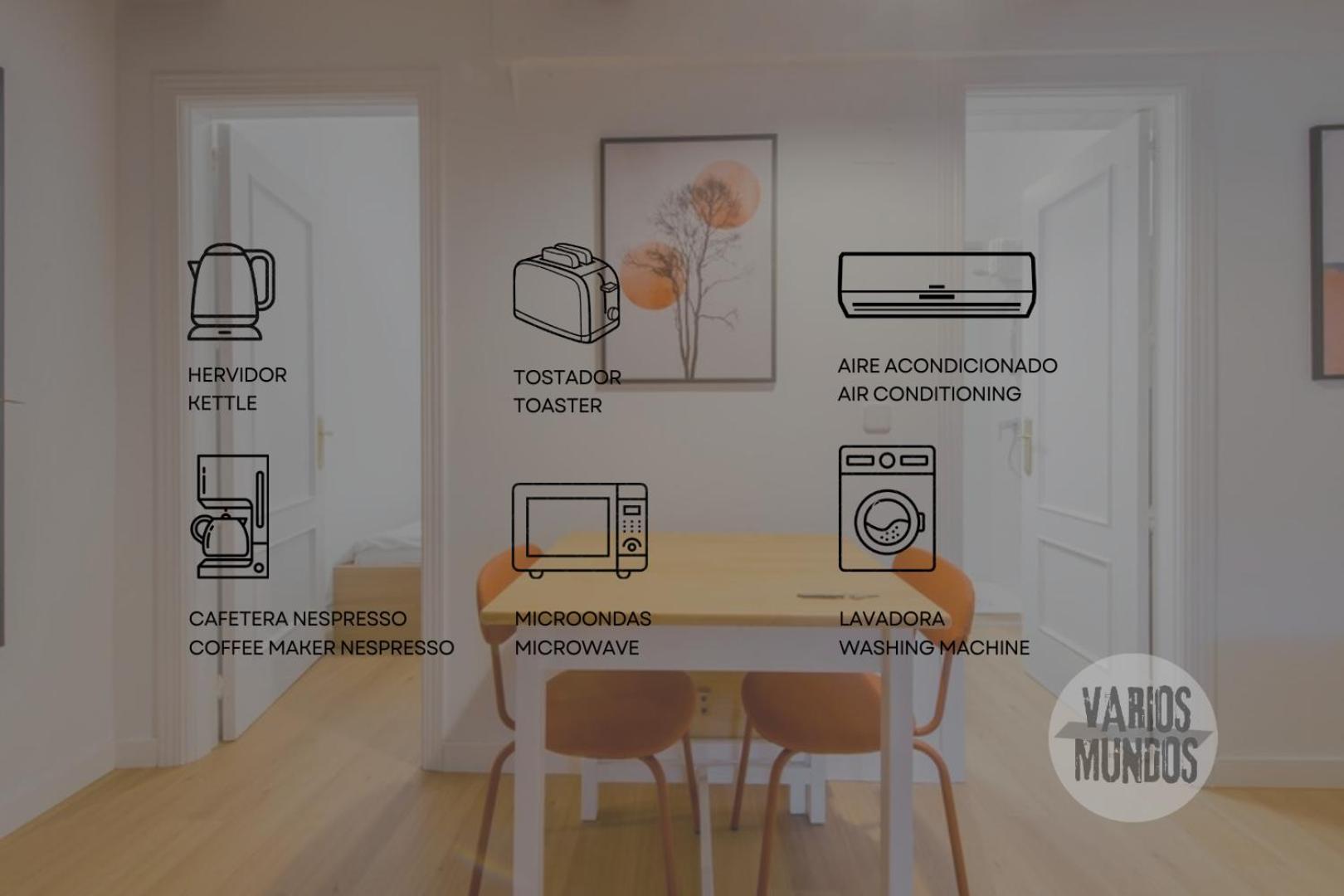 Apartamento Fashion Design Loft En Calle Carretas-sol 4pax *