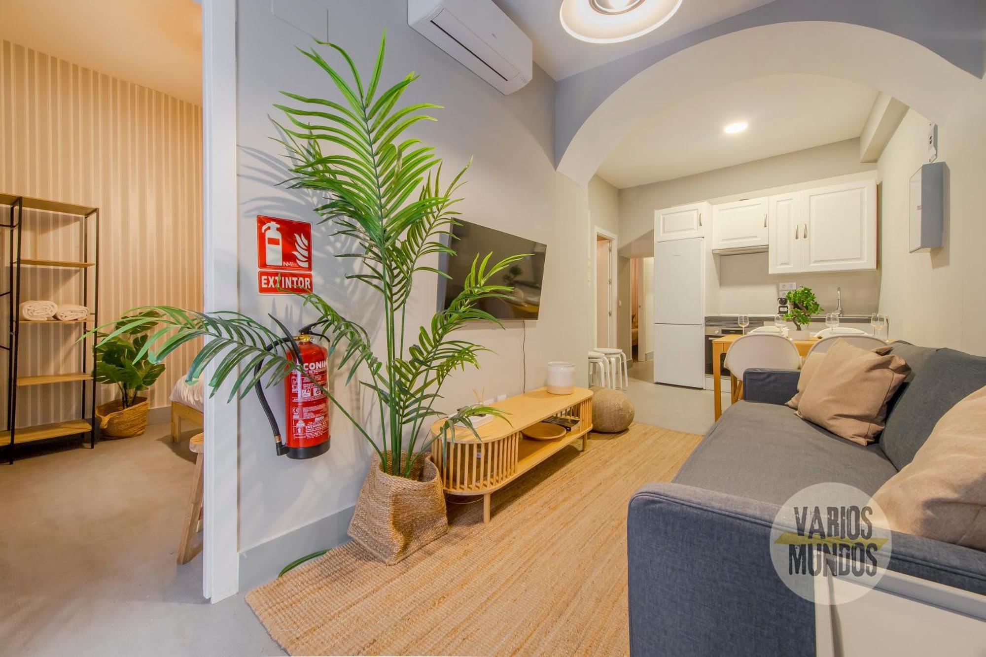 Apartamento New Piso Centrico 7pax A 2 Min Andando De Gran Via E2 *