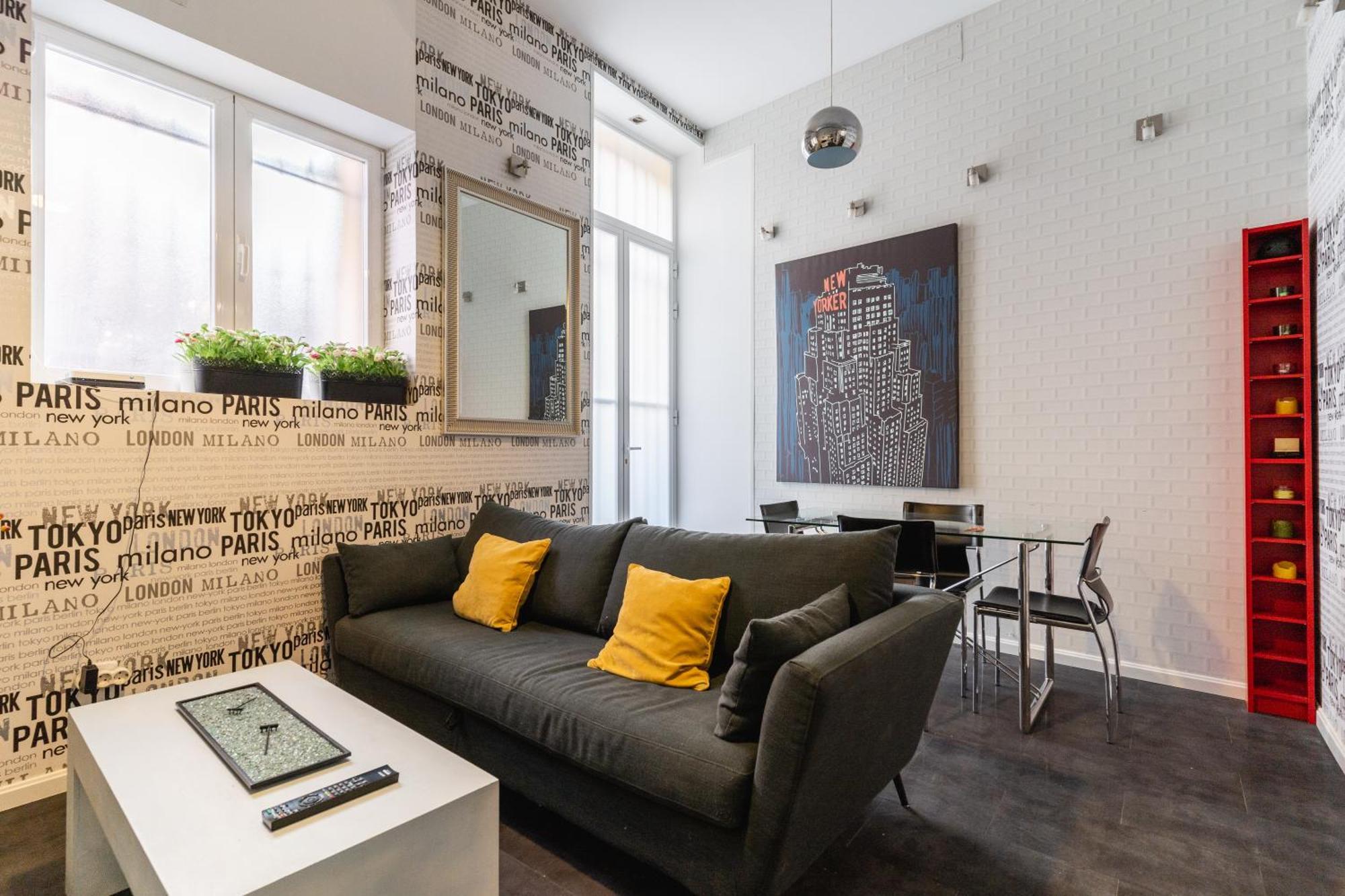 Cozy Stylish - 1bedroom 1bath - Malasana * Madrid
