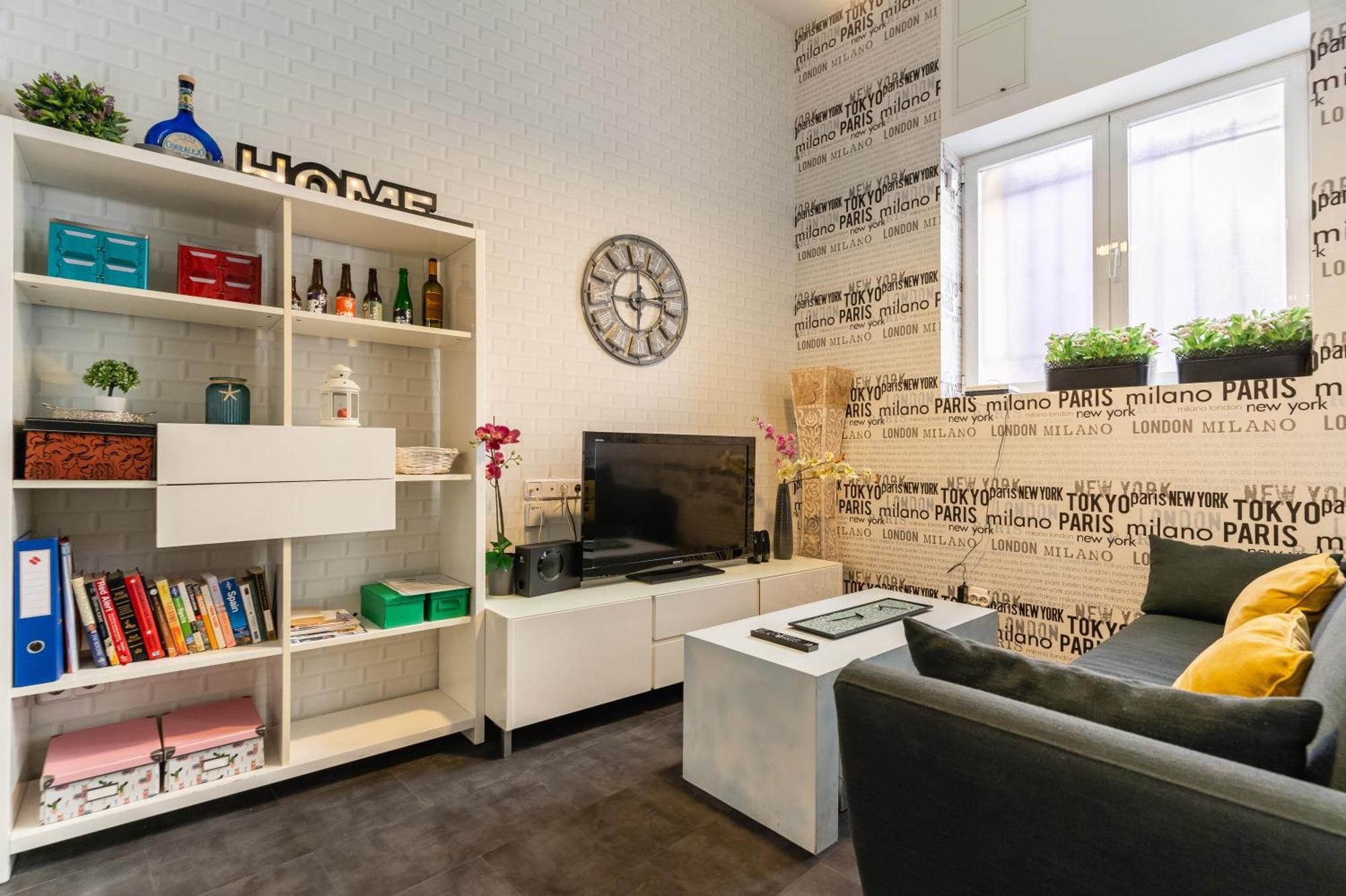 Apartamento Cozy Stylish - 1bedroom 1bath - Malasana