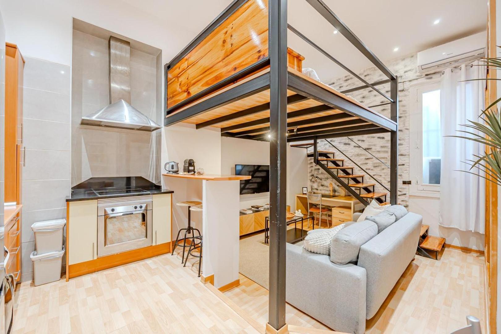 Increible Loft A 5 Min Del Retiro & Wizink Apartment